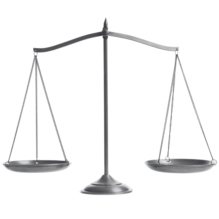 Balanced scales of justice representing fair and equal agreements in stipulated divorce cases